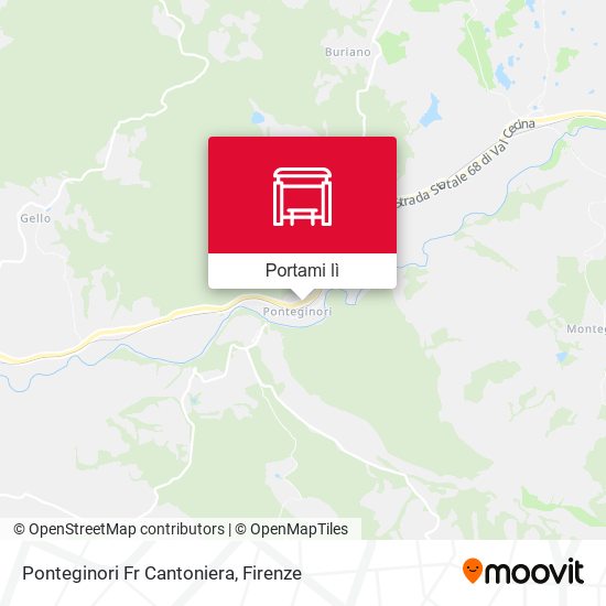 Mappa Ponteginori Fr Cantoniera