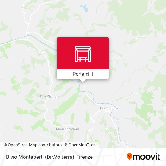 Mappa Bivio Montaperti (Dir.Volterra)