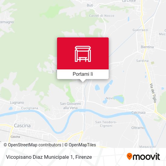 Mappa Vicopisano Diaz Municipale 1