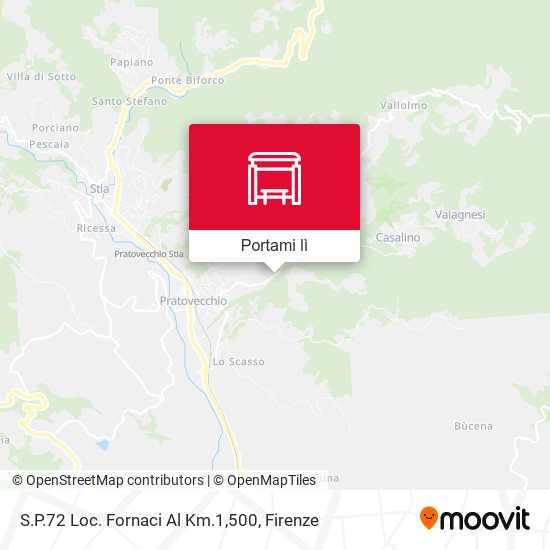 Mappa S.P.72 Loc. Fornaci Al Km.1,500