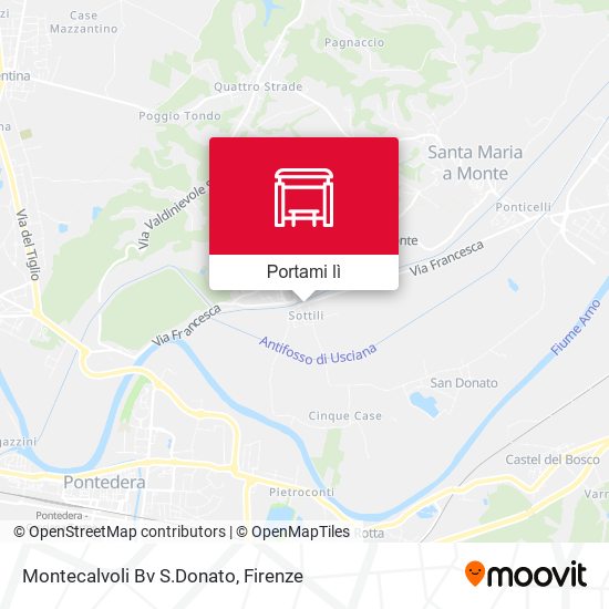 Mappa Montecalvoli Bv S.Donato