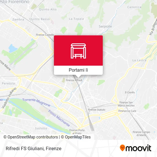 Mappa Rifredi FS Giuliani