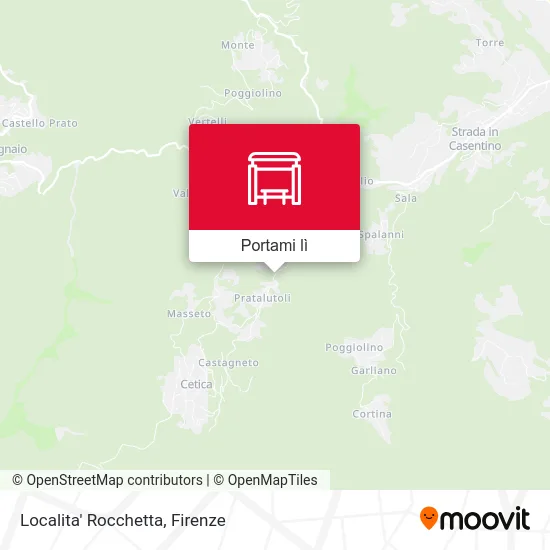Mappa Localita' Rocchetta