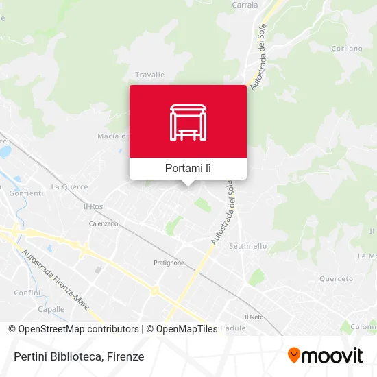 Mappa Pertini Biblioteca