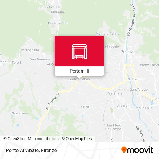 Mappa Ponte All'Abate