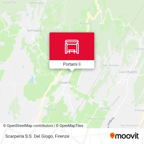 Mappa Scarperia S.S. Del Giogo