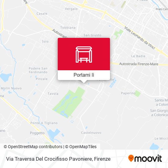 Mappa Via Traversa Del Crocifisso Pavoniere