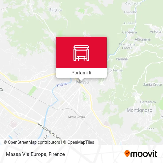 Mappa Massa Via Europa