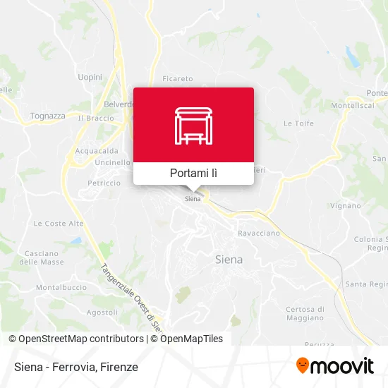 Mappa Siena - Ferrovia