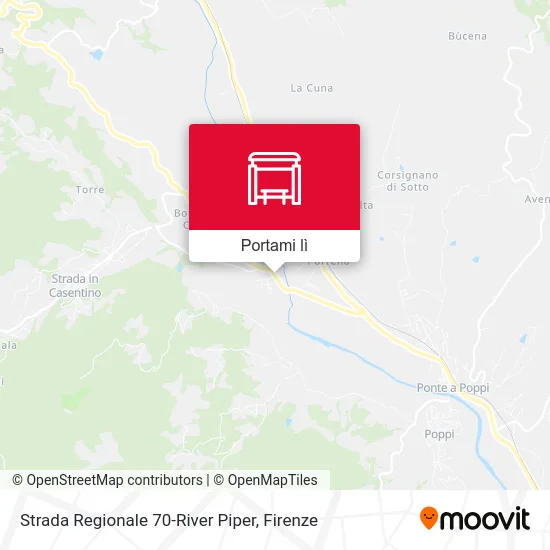 Mappa Strada Regionale 70-River Piper