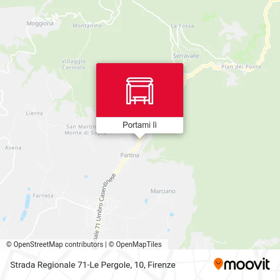 Mappa Strada Regionale 71-Le Pergole, 10