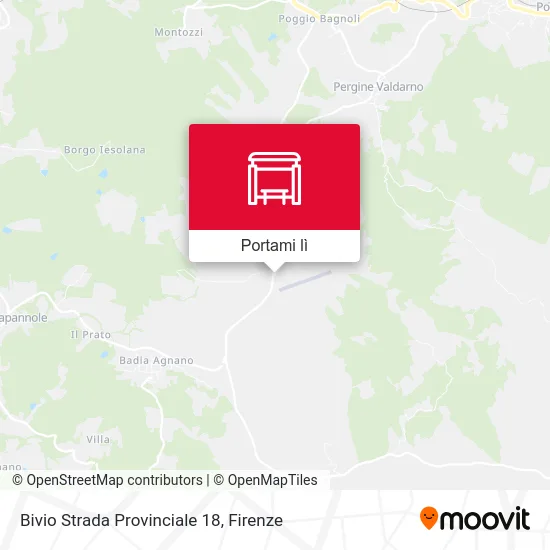 Mappa Bivio Strada Provinciale 18