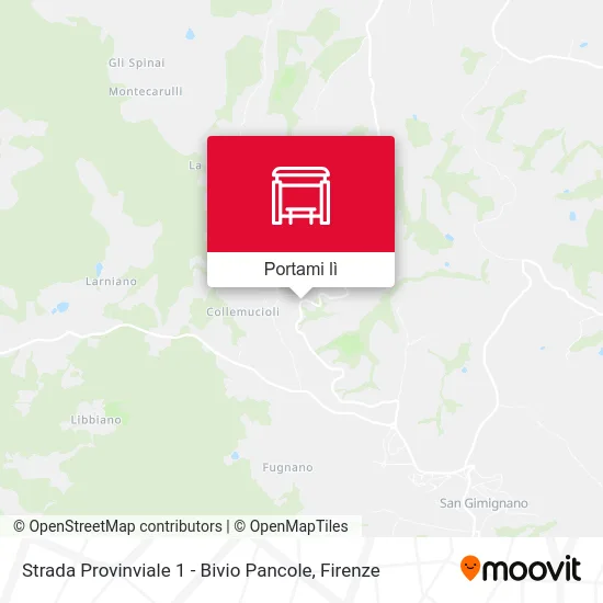 Mappa Strada Provinviale 1 - Bivio Pancole