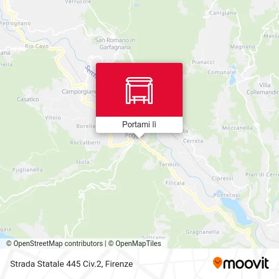 Mappa Strada Statale 445 Civ.2