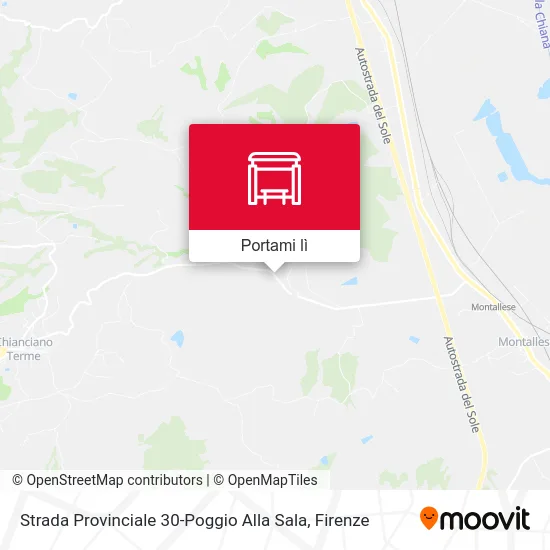 Mappa Strada Provinciale 30-Poggio Alla Sala