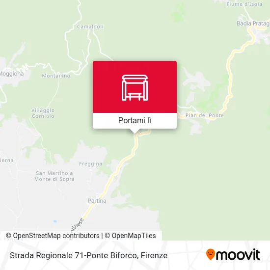 Mappa Strada Regionale 71-Ponte Biforco