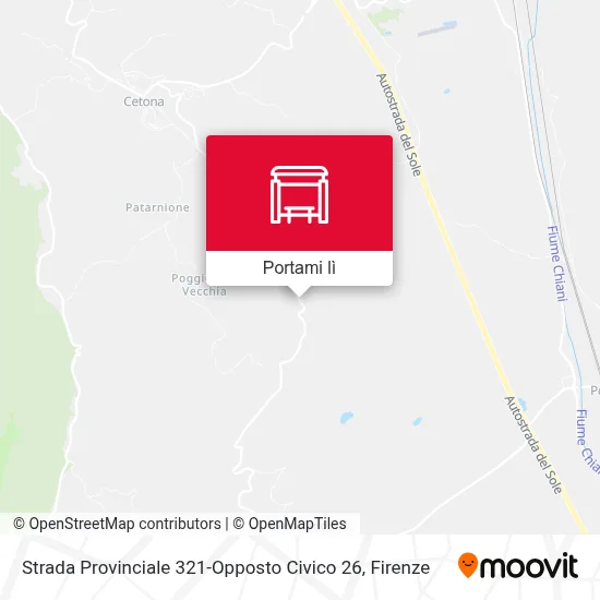 Mappa Strada Provinciale 321-Opposto Civico 26