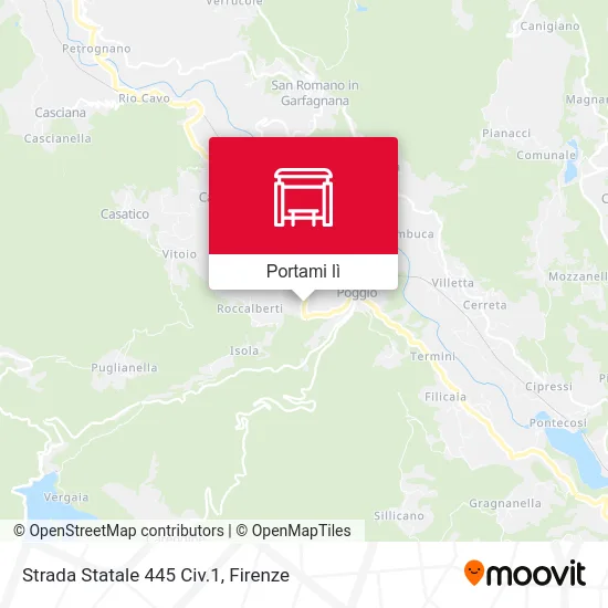 Mappa Strada Statale 445 Civ.1