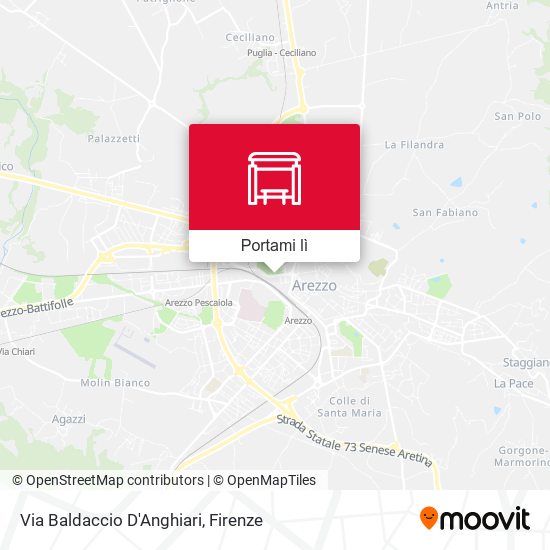 Mappa Via Baldaccio D'Anghiari
