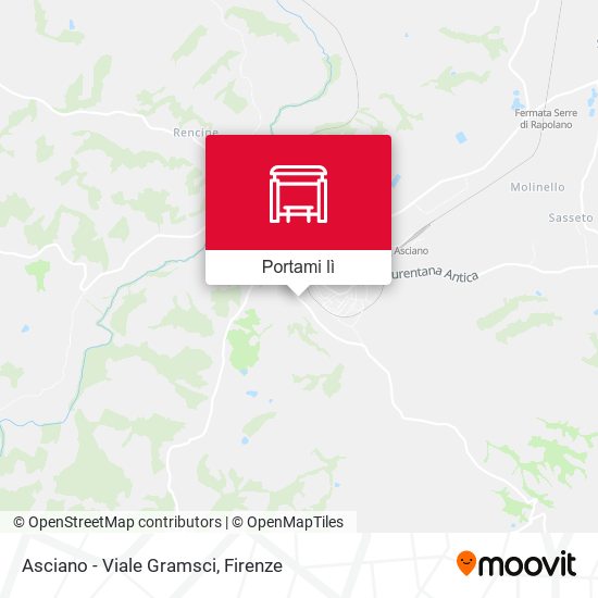 Mappa Asciano - Viale Gramsci