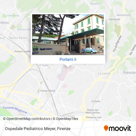 Mappa Ospedale Pediatrico Meyer