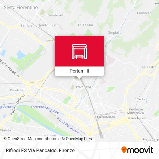 Mappa Rifredi FS Via Pancaldo