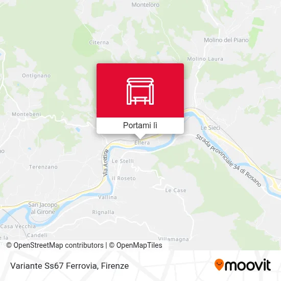 Mappa Variante Ss67 Ferrovia