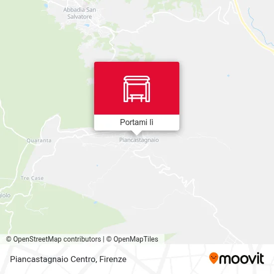 Mappa Piancastagnaio Centro