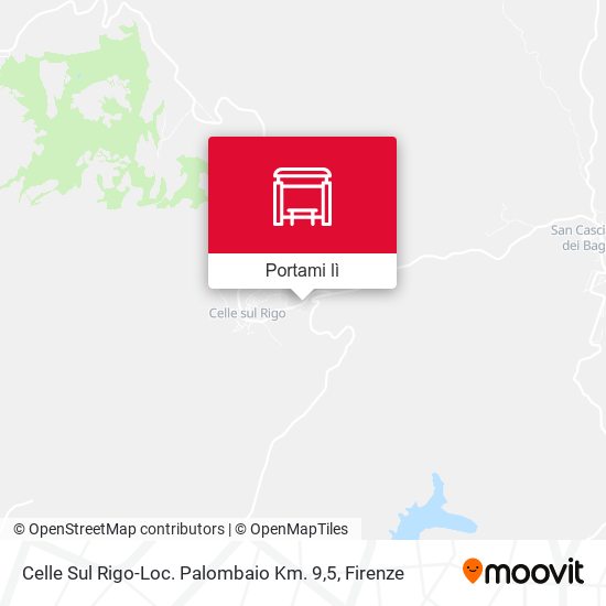 Mappa Celle Sul Rigo-Loc. Palombaio Km. 9,5
