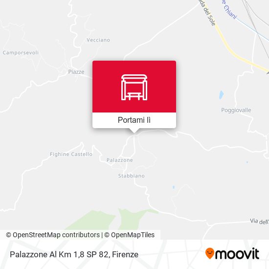 Mappa Palazzone Al Km 1,8 SP 82