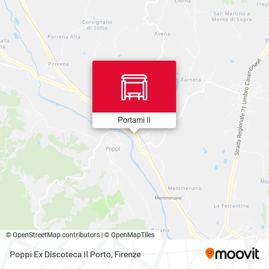 Mappa Poppi Ex Discoteca Il Porto