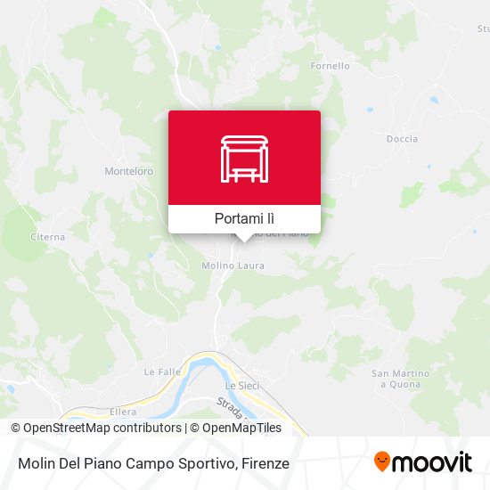 Mappa Molin Del Piano Campo Sportivo