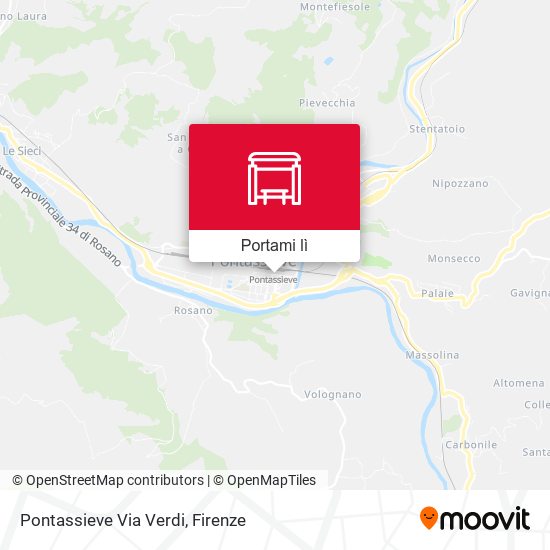Mappa Pontassieve Via Verdi