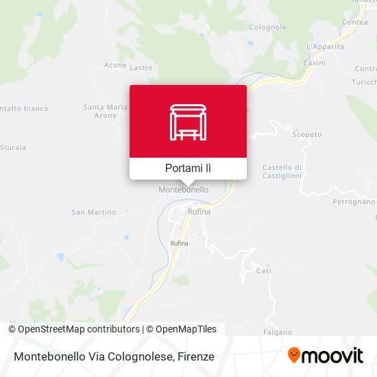 Mappa Montebonello Via Colognolese