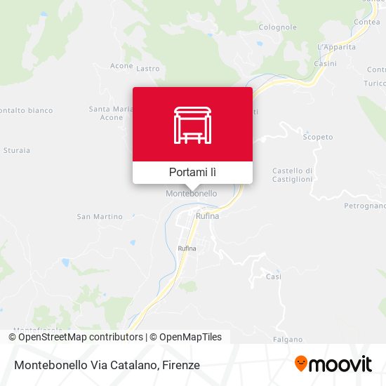 Mappa Montebonello Via Catalano
