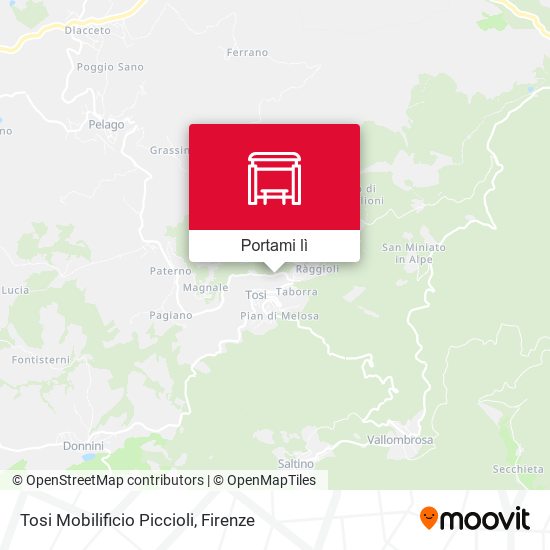Mappa Tosi Mobilificio Piccioli