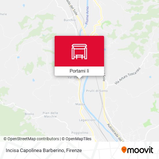 Mappa Incisa Capolinea Barberino
