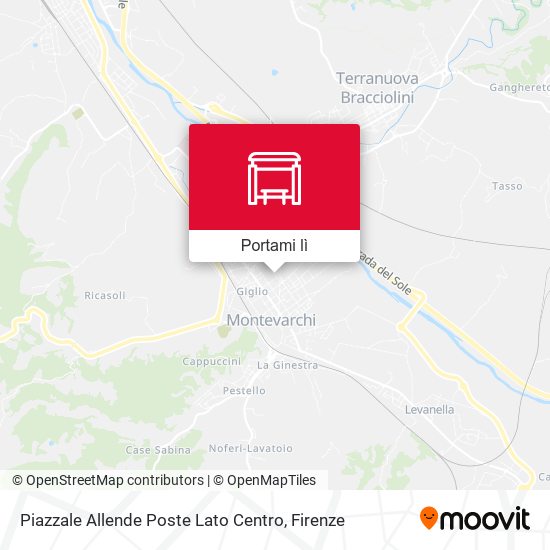 Mappa Piazzale Allende Poste Lato Centro