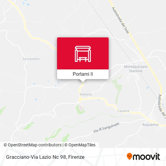 Mappa Gracciano-Via Lazio Nc 98