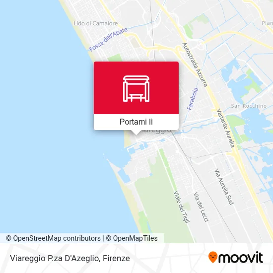 Mappa Viareggio P.za D'Azeglio