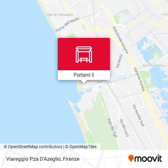 Mappa Viareggio P.za D'Azeglio