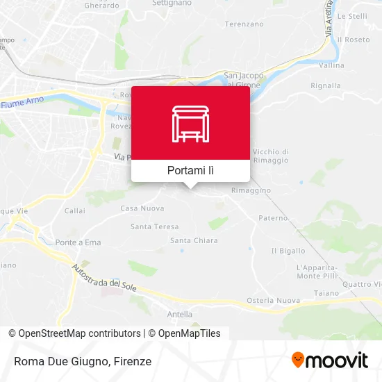 Mappa Roma Due Giugno