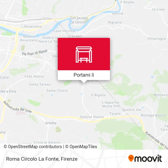 Mappa Roma Circolo La Fonte
