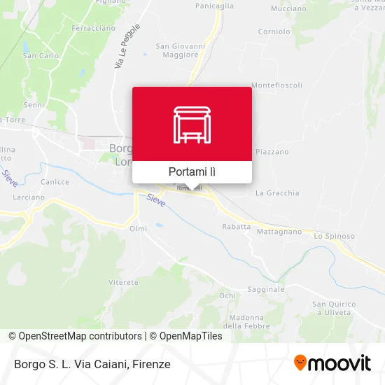 Mappa Borgo S. L. Via Caiani