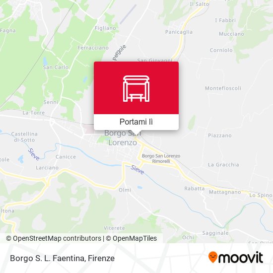 Mappa Borgo S. L. Faentina