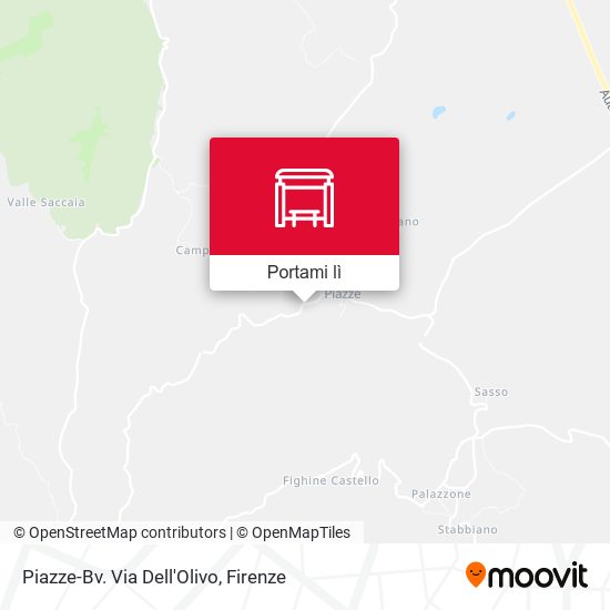 Mappa Piazze-Bv. Via Dell'Olivo