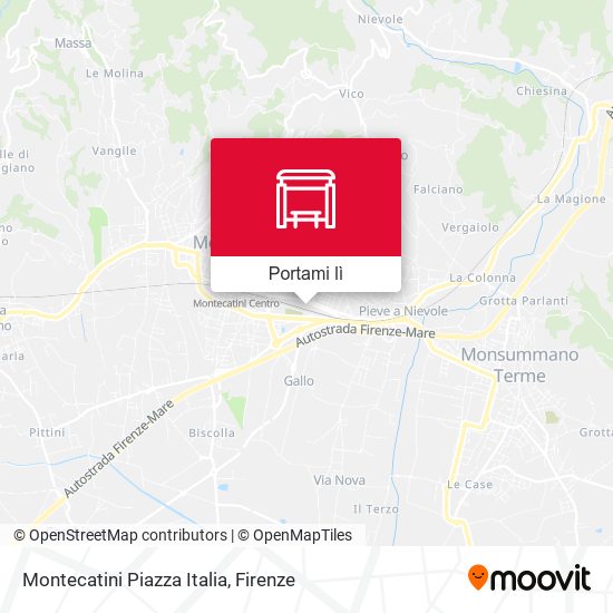 Mappa Montecatini Piazza Italia