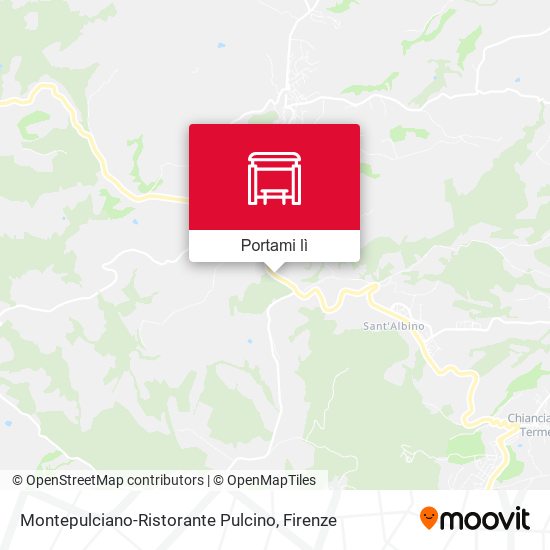 Mappa Montepulciano-Ristorante Pulcino