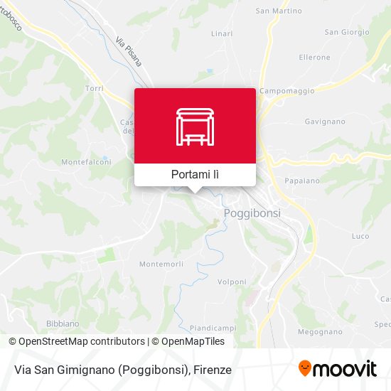 Mappa Via San Gimignano (Poggibonsi)