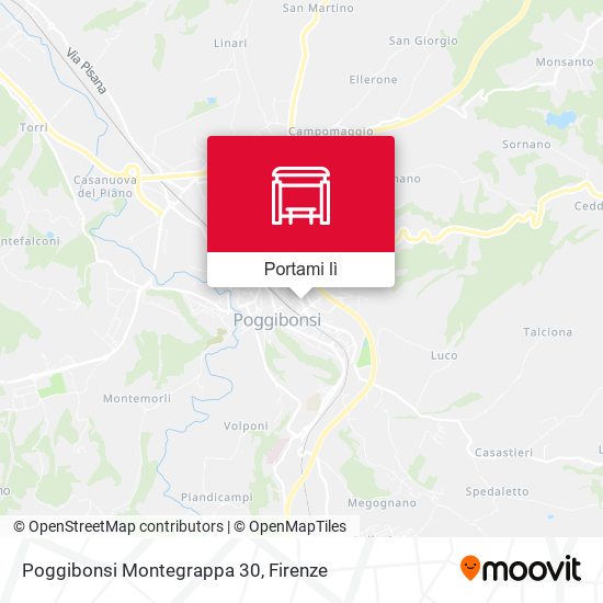 Mappa Poggibonsi Montegrappa 30